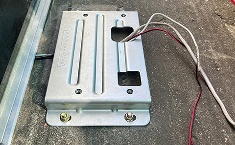 TMT 800LS Sliding gate motor base plate installation