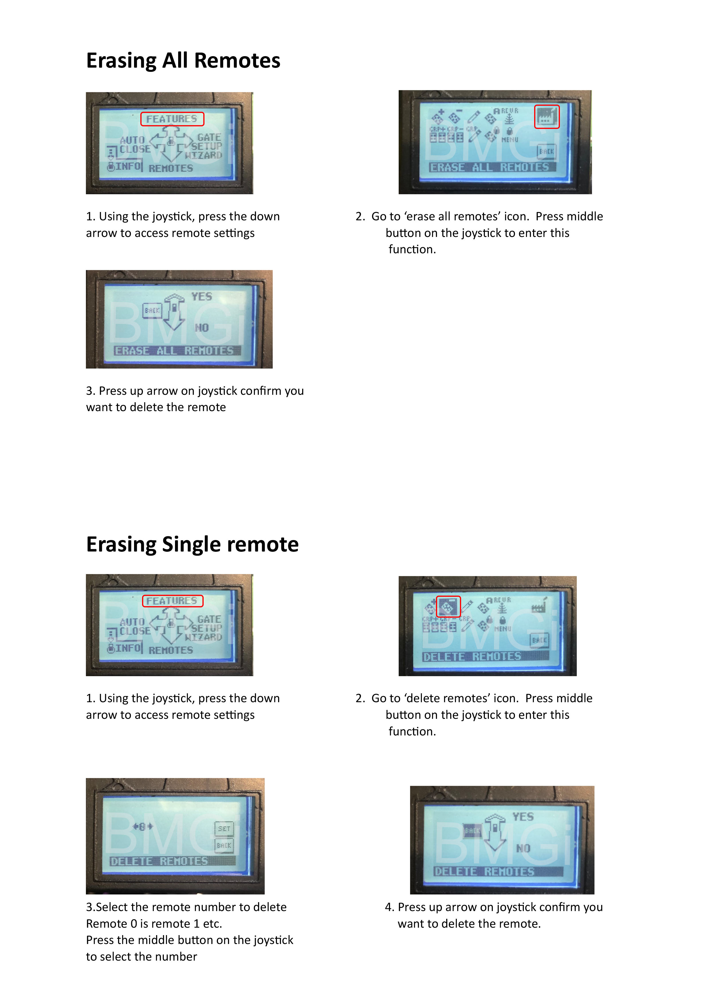 DACE ultima erasing all remotes