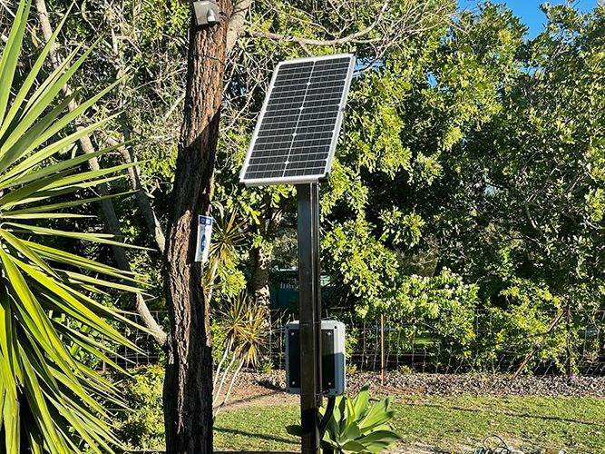 Solar panel Farm gate opener