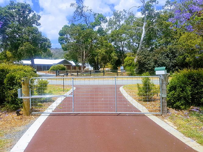 Solar power farm gate