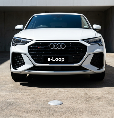 eLoop wireless vehicle sensor installed on driveway
